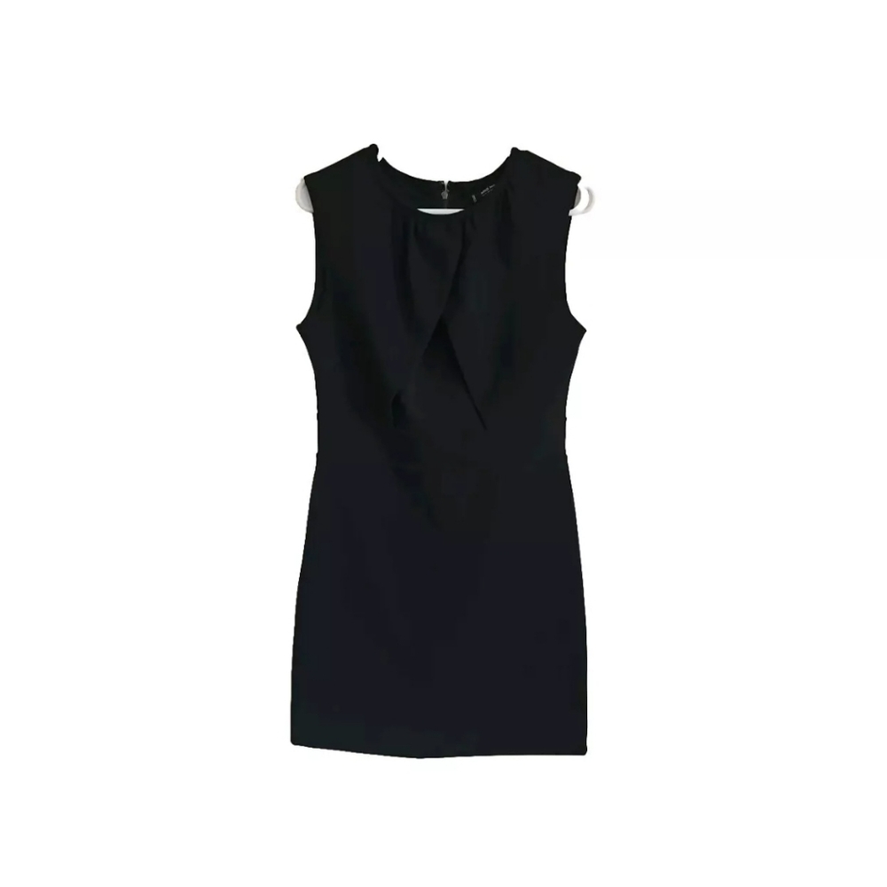 Mango Mng Navy Blue Sleevelese Shift Dress Work Career size small
